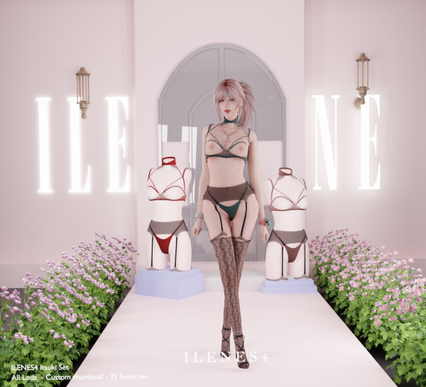 Alpha ILN. Itsuki Lingerie by ilenes4 - The Sims 4 custom content