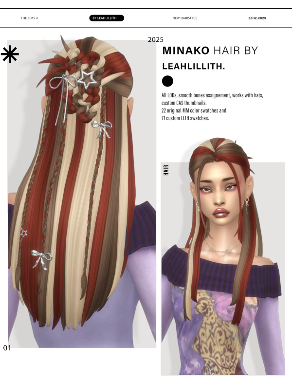 Maxis Match Minako Hairstyle + Accessories by simsfinds - The Sims 4 custom content