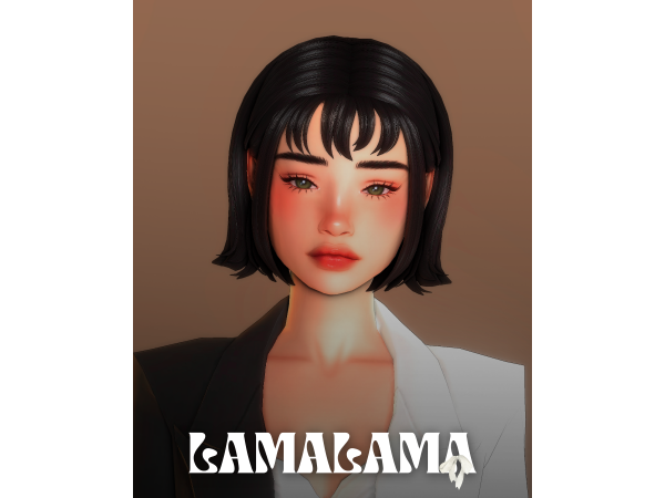 Maxis Match Hair Fem Law by LamaLamaLove - The Sims 4 custom content