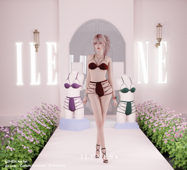 Alpha ILN. Iwa Lingerie by ilenes4 - The Sims 4 custom content