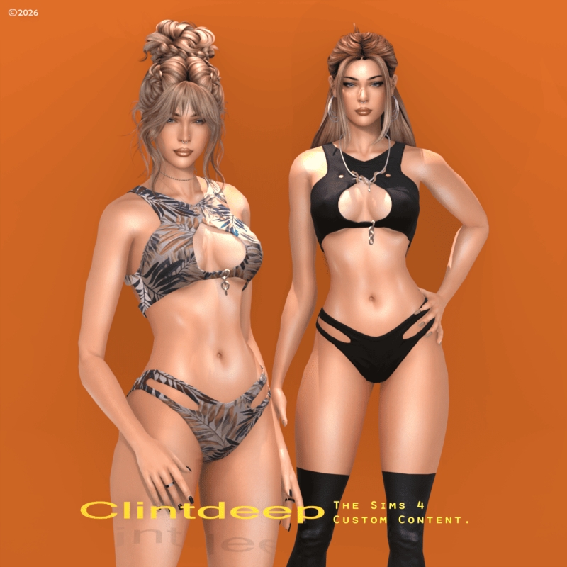 Alpha Clintdeep Clara Swimsuit by clintdeep - The Sims 4 custom content
