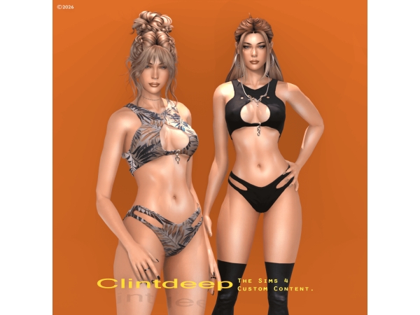 Alpha Clintdeep Clara Swimsuit - The Sims 4 custom content