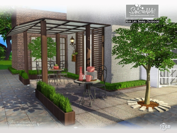 Mix Keep Life Simple Outdoor - The Sims 4 custom content