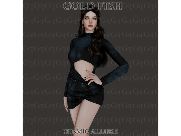 Alpha GoldFish Cosmic Allure - The Sims 4 custom content