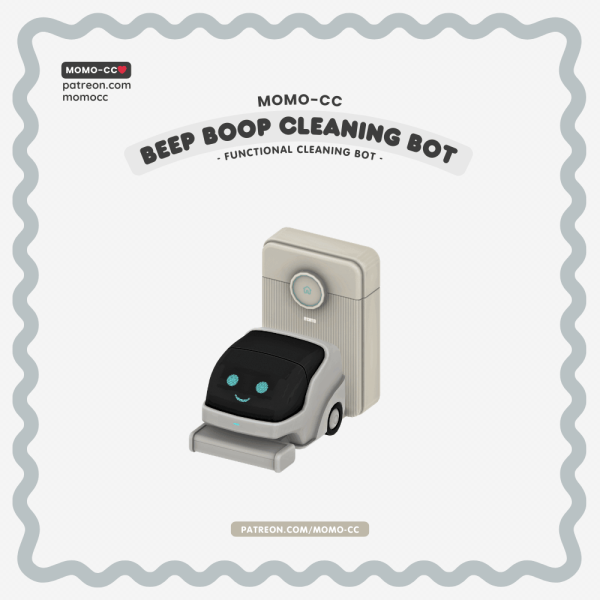 Maxis Match MOMO ♥ BEEP BOOP CLEANING ROBOT by simsfinds - The Sims 4 custom content