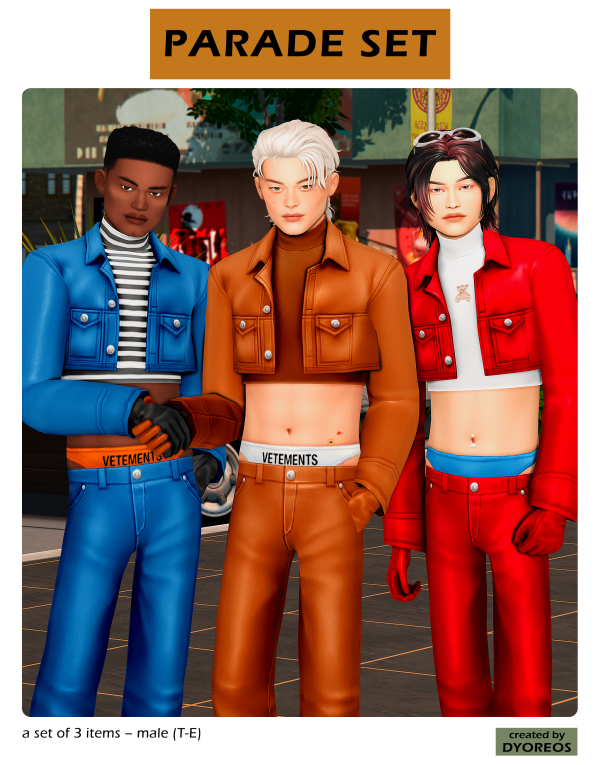Maxis Match [Dyoreos] Parade Set by simsfinds - The Sims 4 custom content