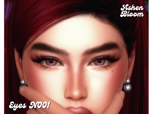 Alpha Eyes N001 AshenBloom - The Sims 4 custom content
