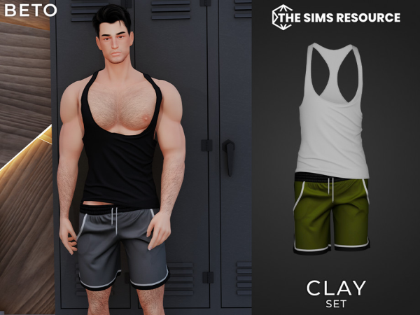 Alpha Clay (Set) by Beto_ae0 - The Sims 4 custom content
