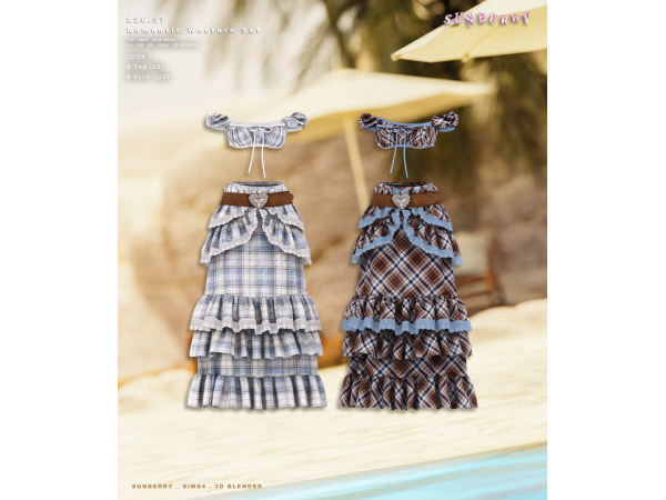 Alpha [SUNBERRY]#26.07_Romantic Western Set - The Sims 4 custom content