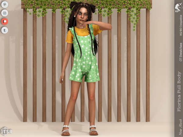 Mix Florina Fullbody Child by KaTPurpura - The Sims 4 custom content